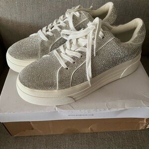 Jessica Simpson Cherello Rhinestone Platform Sneakers